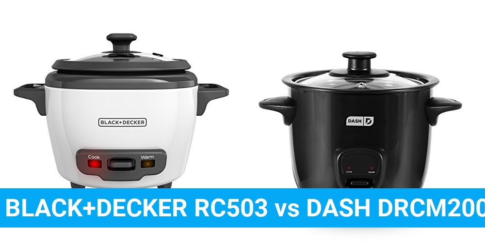 BLACK+DECKER RC503 vs DASH DRCM200BK