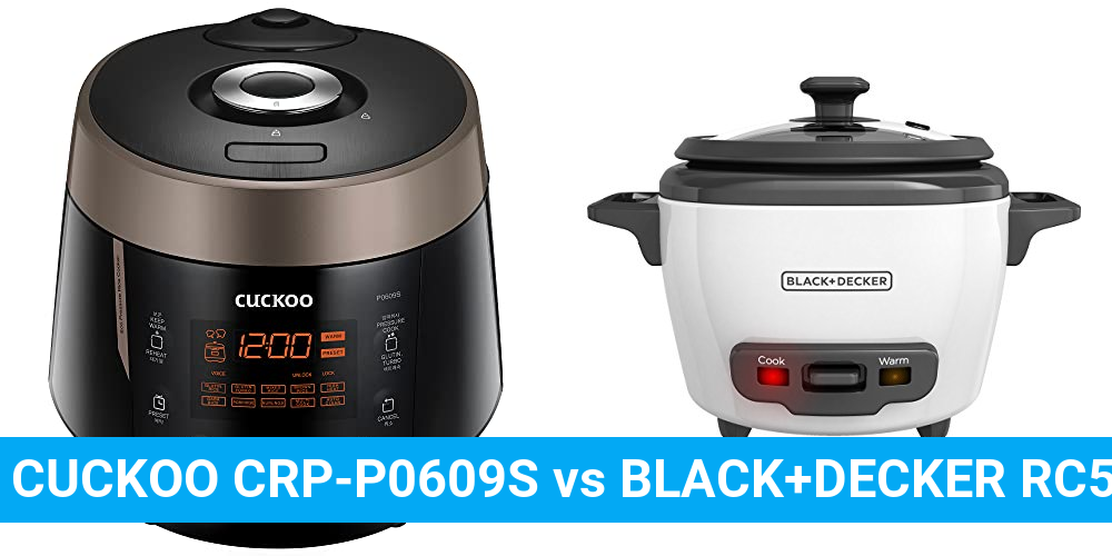 CUCKOO CRP-P0609S vs BLACK+DECKER RC503