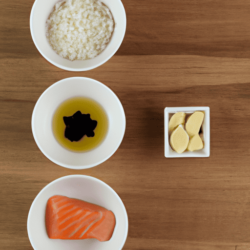 garlic salmon rice ingredients