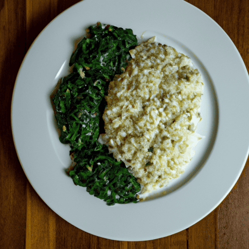 garlic spinach rice