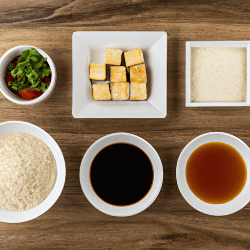 garlic tofu rice ingredients