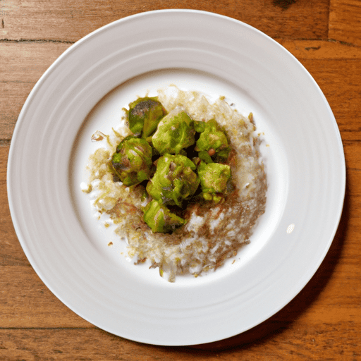 indonesian brussel sprout rice
