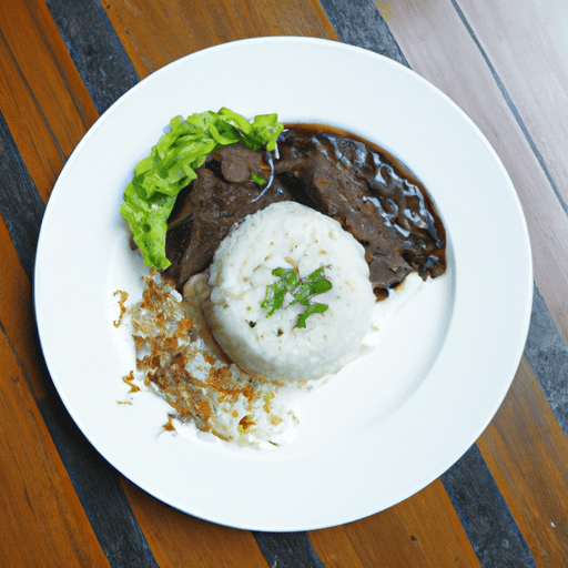 indonesian steak rice