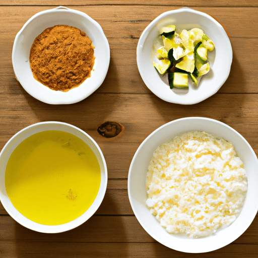 malaysian zucchini rice ingredients