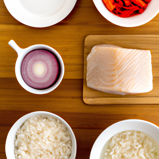 spicy swordfish rice ingredients